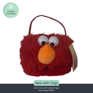 Elmo Small Plush Basket (Small) - NWT